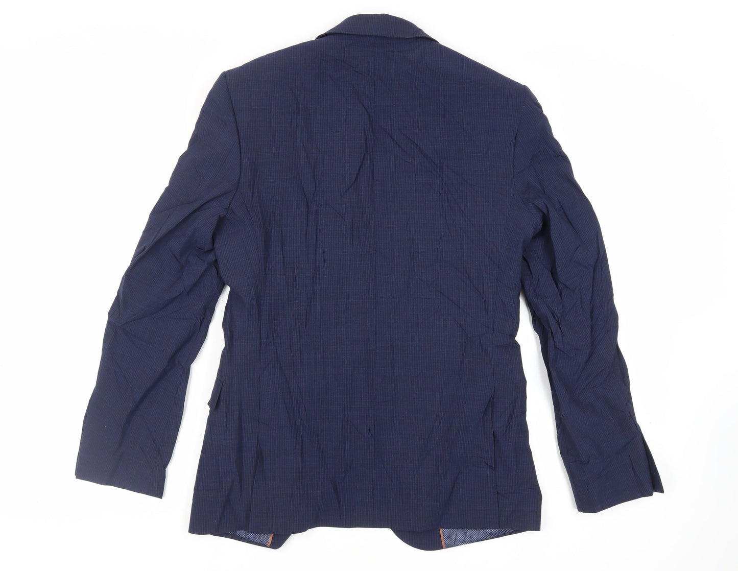 Marks and Spencer Mens Blue Wool Jacket Suit Jacket Size 38 Regular
