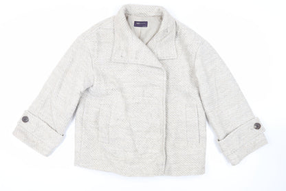 Marks & Spencer Womens Grey Jacket Size M Button