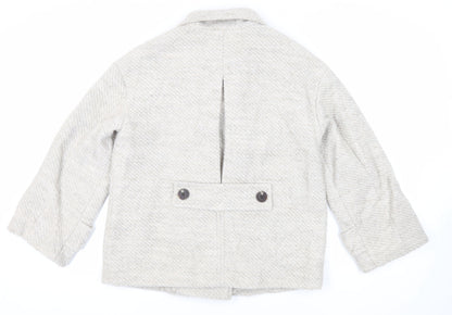 Marks & Spencer Womens Grey Jacket Size M Button