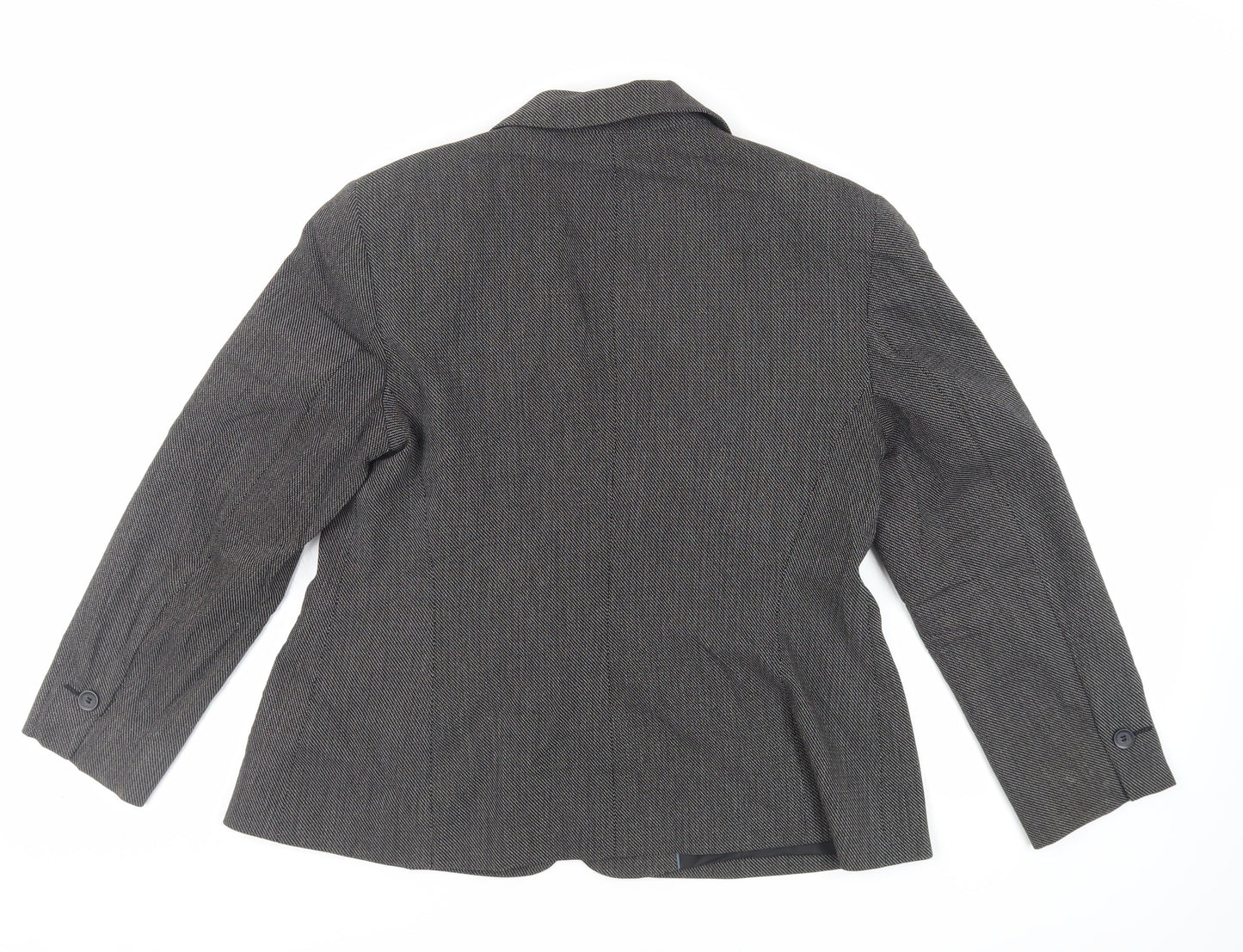 NEXT Womens Grey Jacket Blazer Size 16 Button