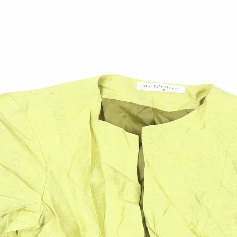 Mayfair House Womens Green Jacket Size 10 - Open