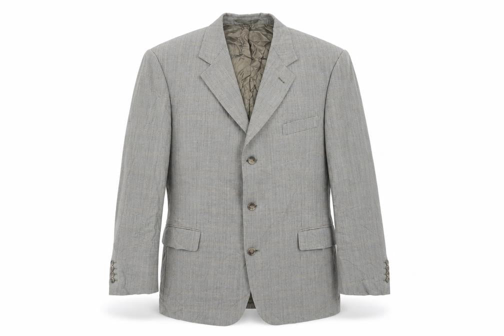 Odermark Mens Green Geometric Wool Jacket Suit Jacket Size 40 Regular