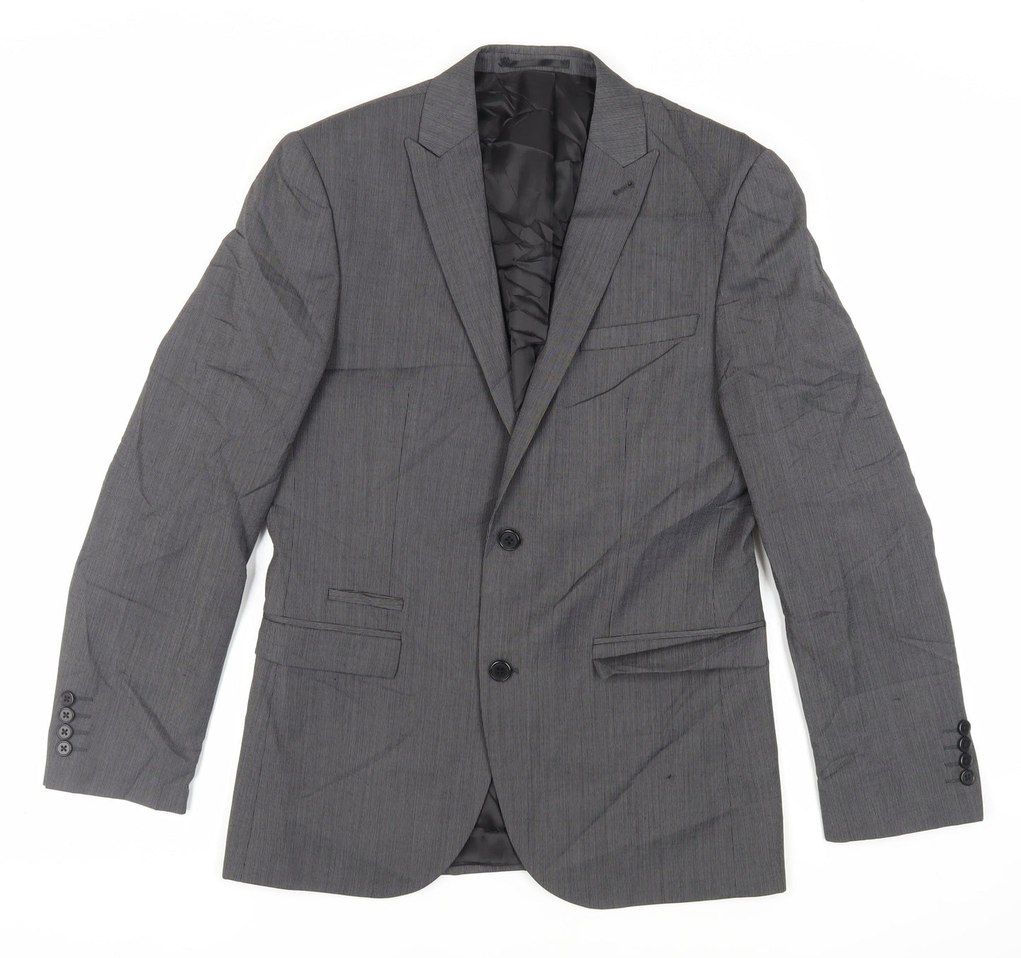 NEXT Mens Grey Wool Jacket Suit Jacket Size 38 Regular