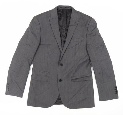 Next Mens Grey Wool Jacket Suit Jacket Size 38 Regular