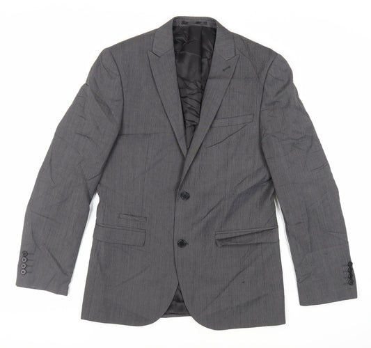 NEXT Mens Grey Wool Jacket Suit Jacket Size 38 Regular