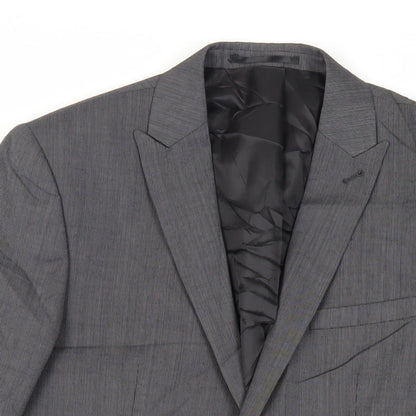Next Mens Grey Wool Jacket Suit Jacket Size 38 Regular