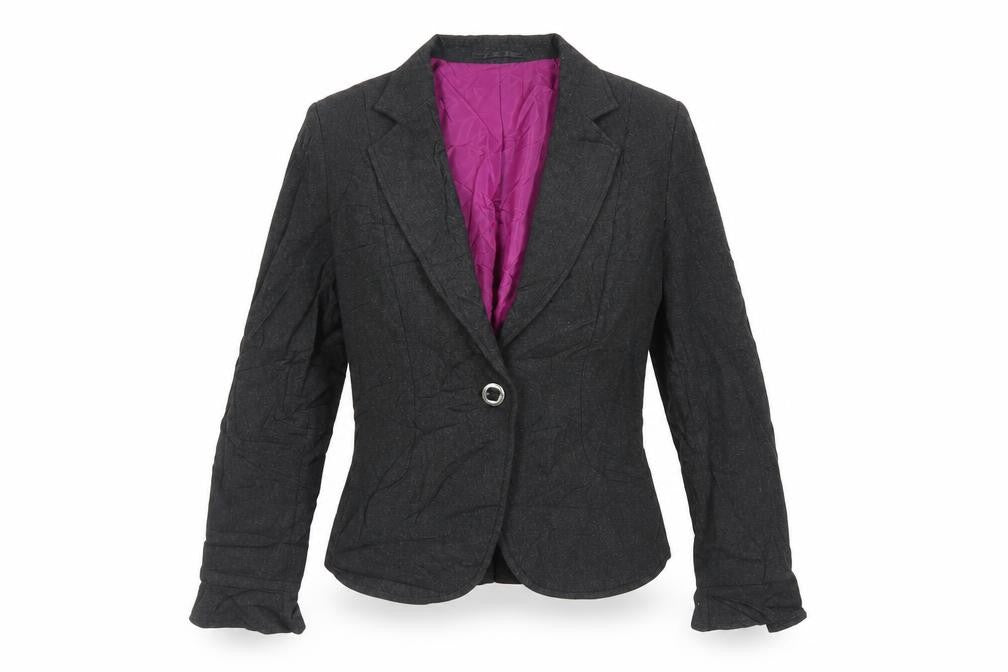 Per Una Womens Black Jacket Blazer Size 12 Button