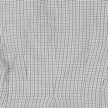 H&M Womens Grey Geometric Jacket Blazer Size 12 Button