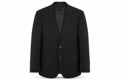 Fellini Mens Black Polyester Jacket Suit Jacket Size 46 Regular