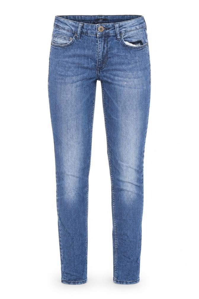H&M Womens Blue Cotton Skinny Jeans Size 6 L30 in Regular Zip