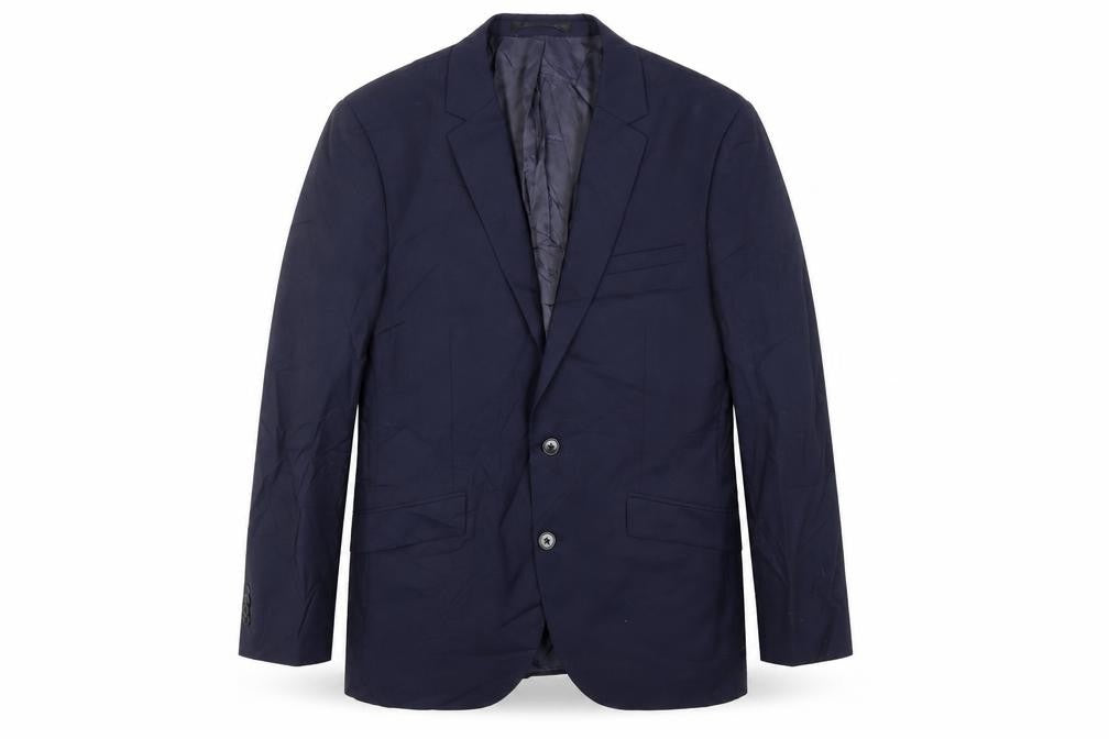 Kenneth Cole Mens Blue Wool Jacket Suit Jacket Size 40 Regular