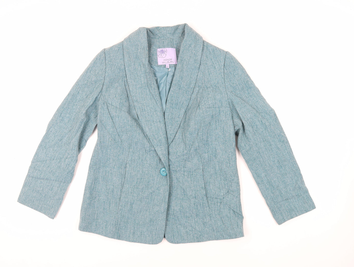 EWM Womens Green Jacket Blazer Size 10 Button