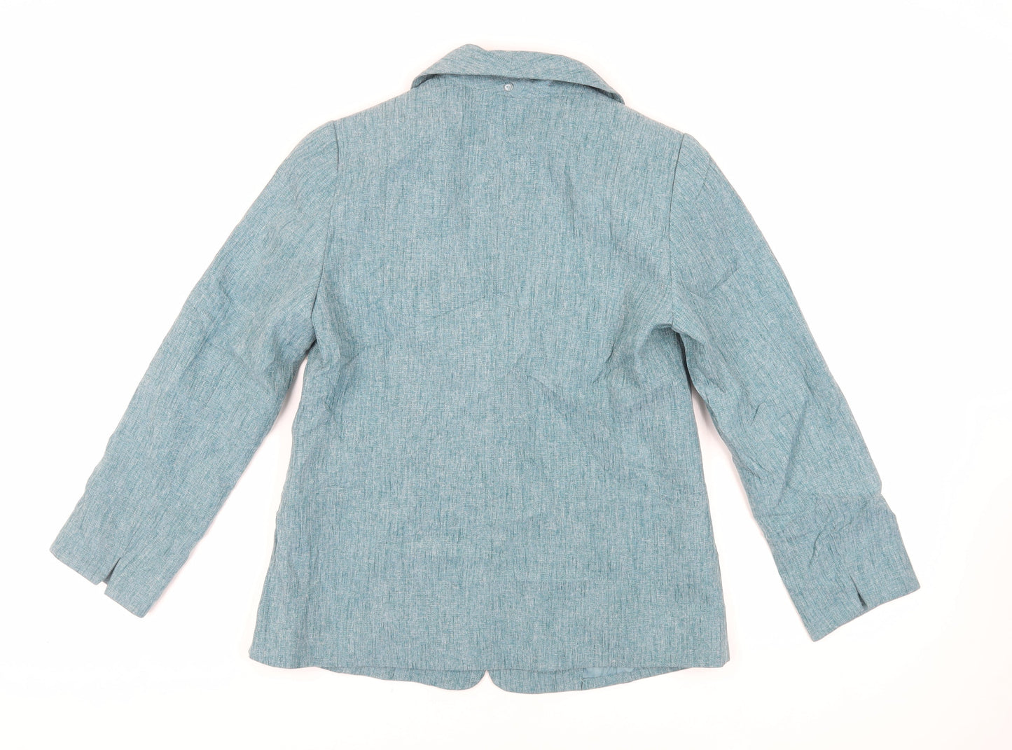 EWM Womens Green Jacket Blazer Size 10 Button