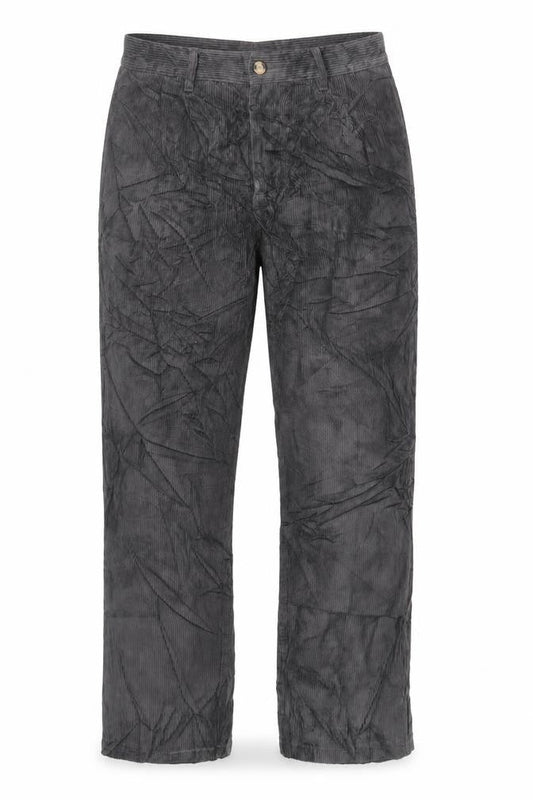 Cotton Traders Womens Grey Cotton Trousers Size 34 L29 in Regular Zip - Vintage