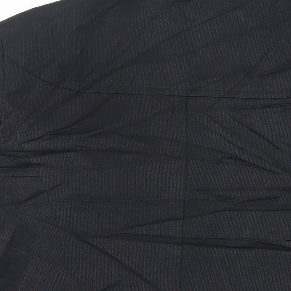 Savida Womens Black Jacket Blazer Size 14 Button