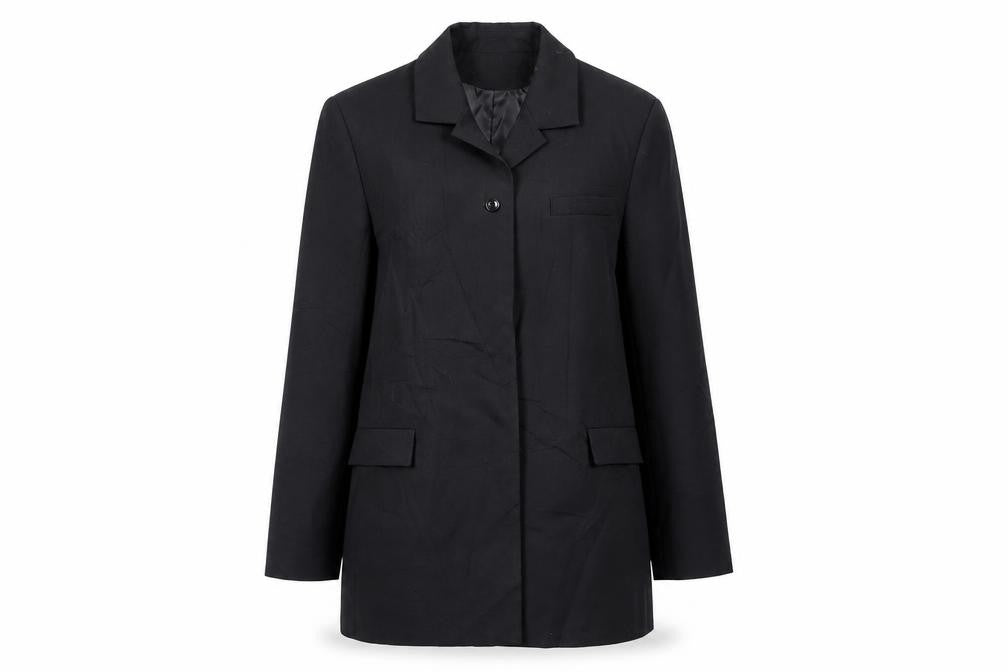Modern Classics Womens Black Jacket Blazer Size 12 Button - Vintage