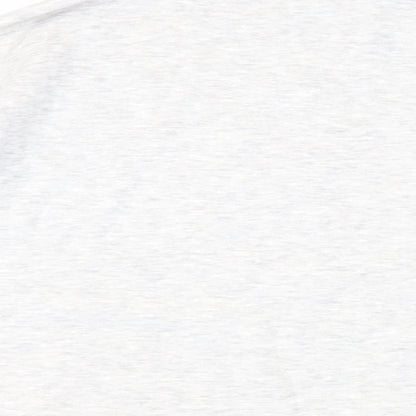 H&M Womens Grey Cotton Pullover Sweatshirt Size M Pullover - French Slogan