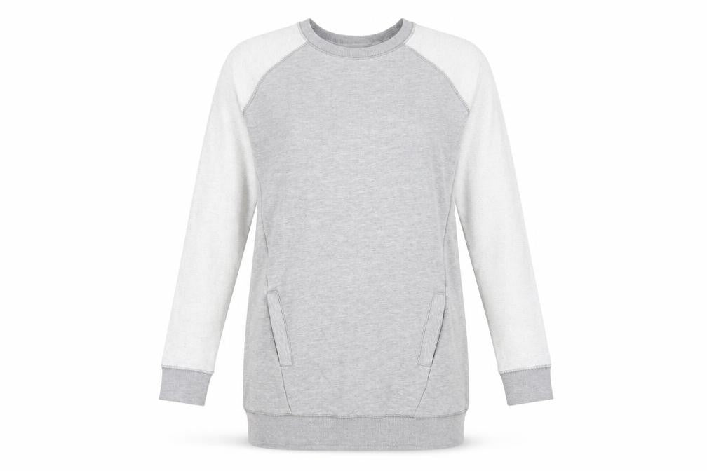 NEXT Womens Grey Cotton Pullover Sweatshirt Size 8 Pullover - Pockets