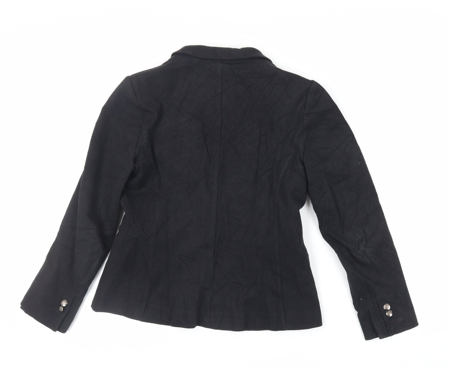 Marks and Spencer Womens Black Jacket Blazer Size 12 Button
