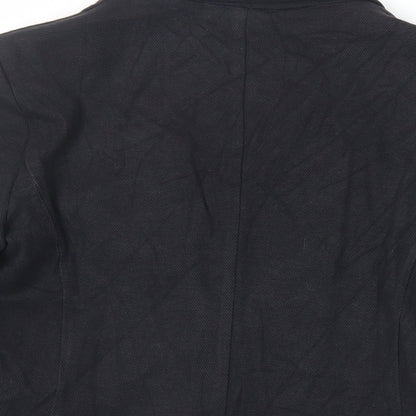 Marks & Spencer Womens Black Jacket Blazer Size 12 Button