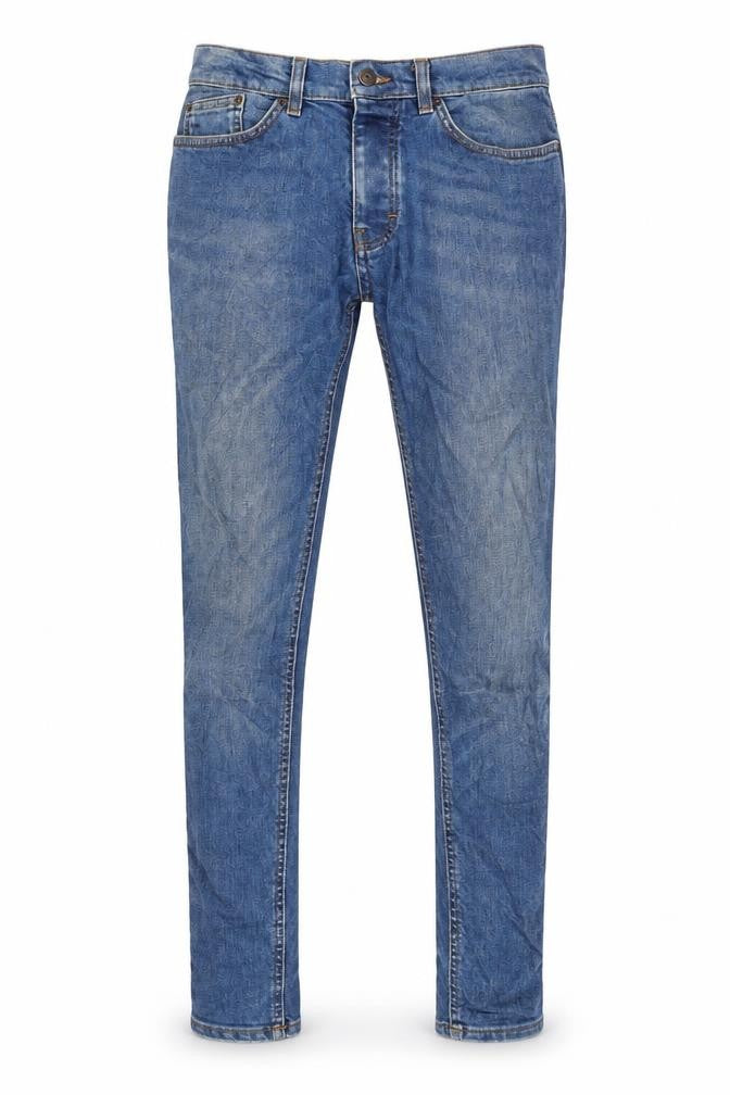 Topman Mens Blue Cotton Blend Skinny Jeans Size 30 in L29 in Regular Button