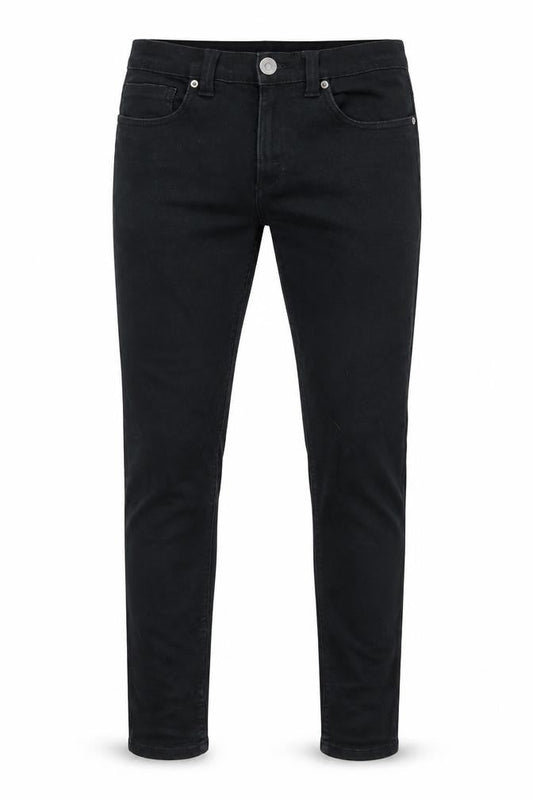 Denim & Co. Mens Black Cotton Blend Skinny Jeans Size 32 in L34 in Regular Zip