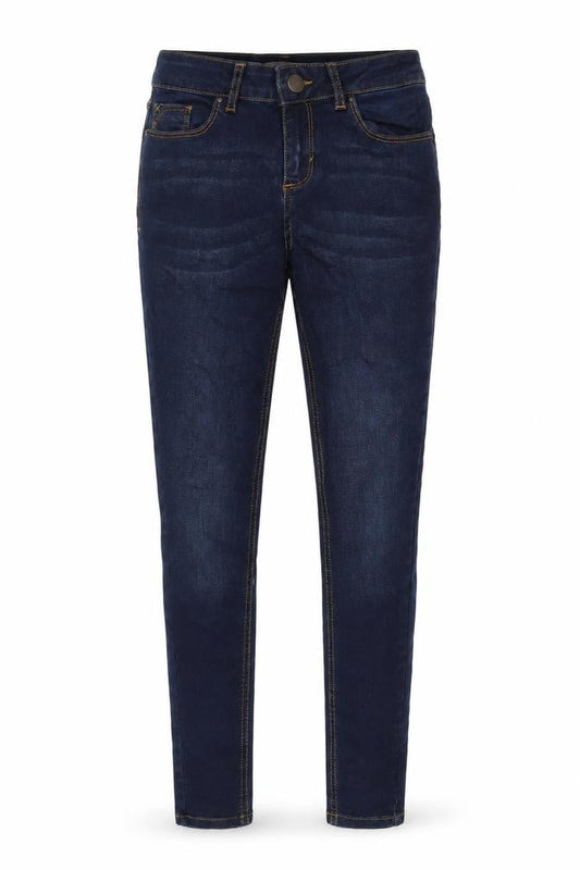 Dorothy Perkins Womens Blue Cotton Blend Tapered Jeans Size 8 L27 in Regular Zip