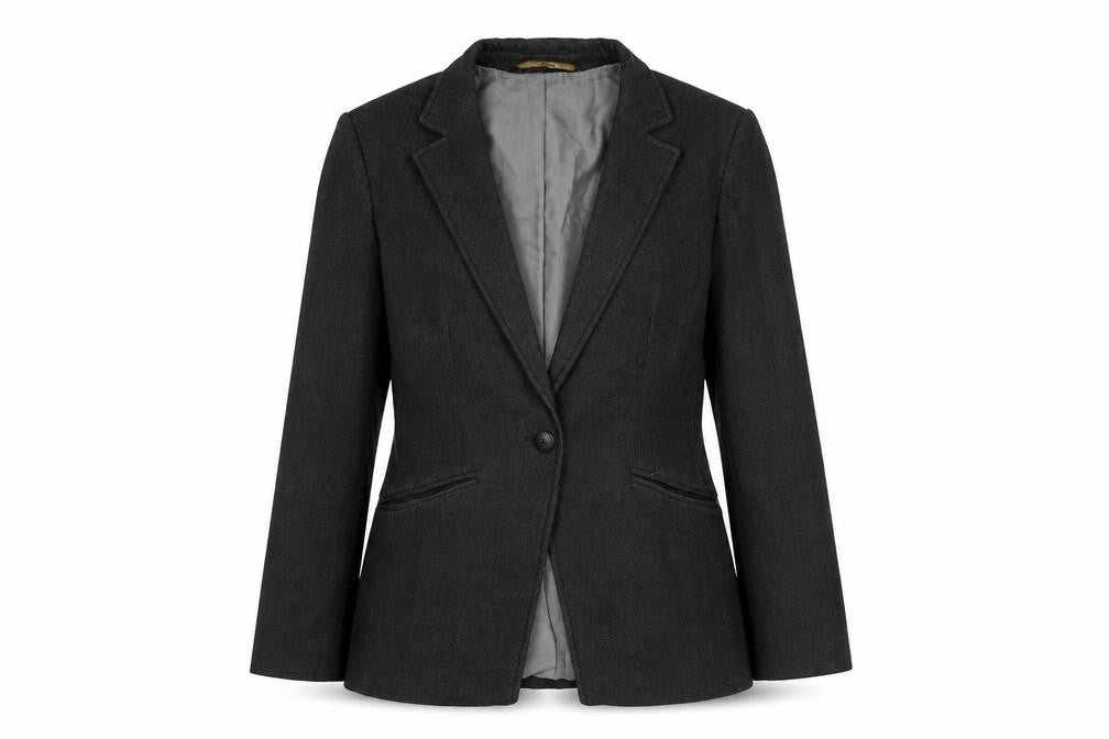 Marks & Spencer Womens Grey Jacket Blazer Size 8 Button