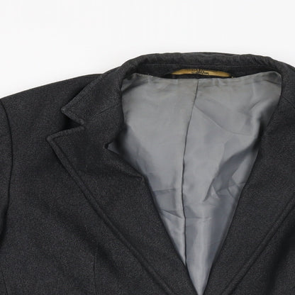 Marks & Spencer Womens Grey Jacket Blazer Size 8 Button