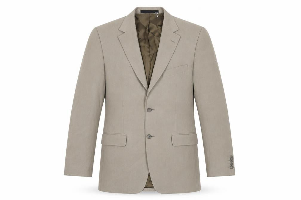 Marks & Spencer Mens Beige Viscose Jacket Suit Jacket Size 38 Regular