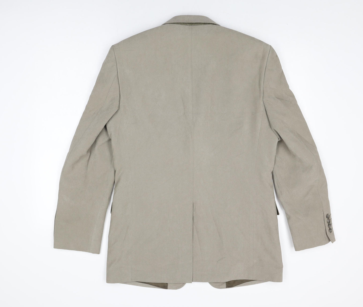 Marks and Spencer Mens Beige Viscose Jacket Suit Jacket Size 38 Regular