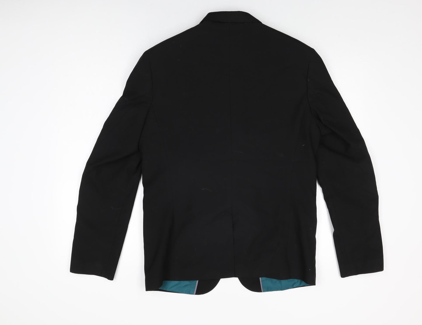 Marks and Spencer Mens Black Viscose Jacket Suit Jacket Size 40 Regular