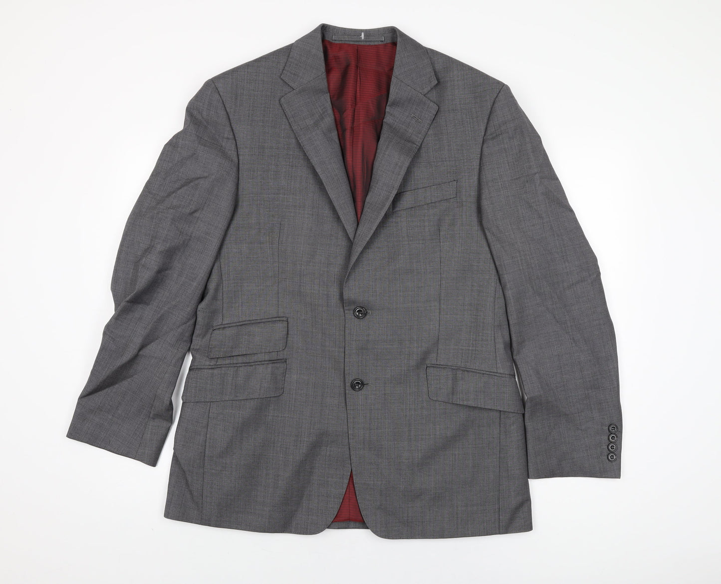 Marks and Spencer Mens Grey Wool Jacket Suit Jacket Size 40 Regular