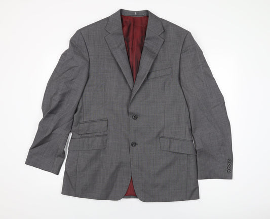 Marks and Spencer Mens Grey Wool Jacket Suit Jacket Size 40 Regular