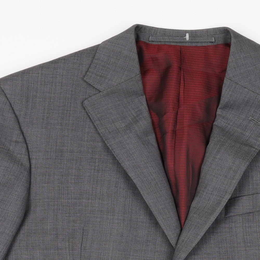Marks and Spencer Mens Grey Wool Jacket Suit Jacket Size 40 Regular