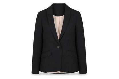 River Island Womens Black Jacket Blazer Size 6 Button