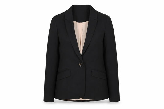 River Island Womens Black Jacket Blazer Size 6 Button