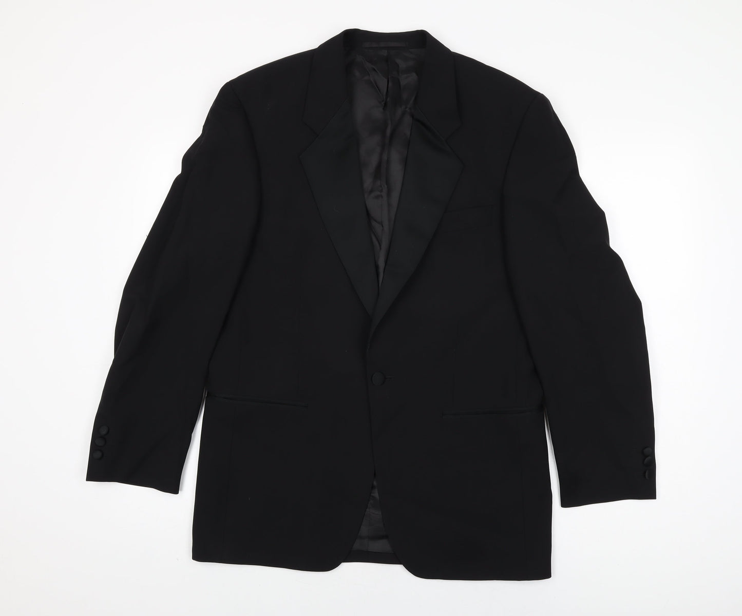 Hugo James Mens Black Wool Jacket Suit Jacket Size 36 Regular