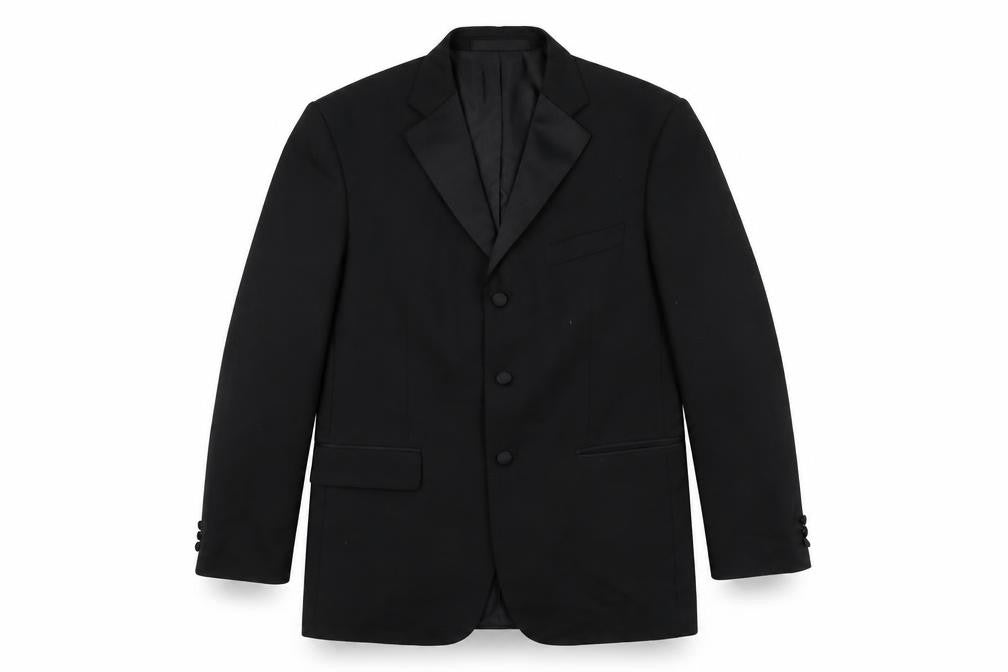 Marks & Spencer Mens Black Wool Jacket Suit Jacket Size 40 Regular