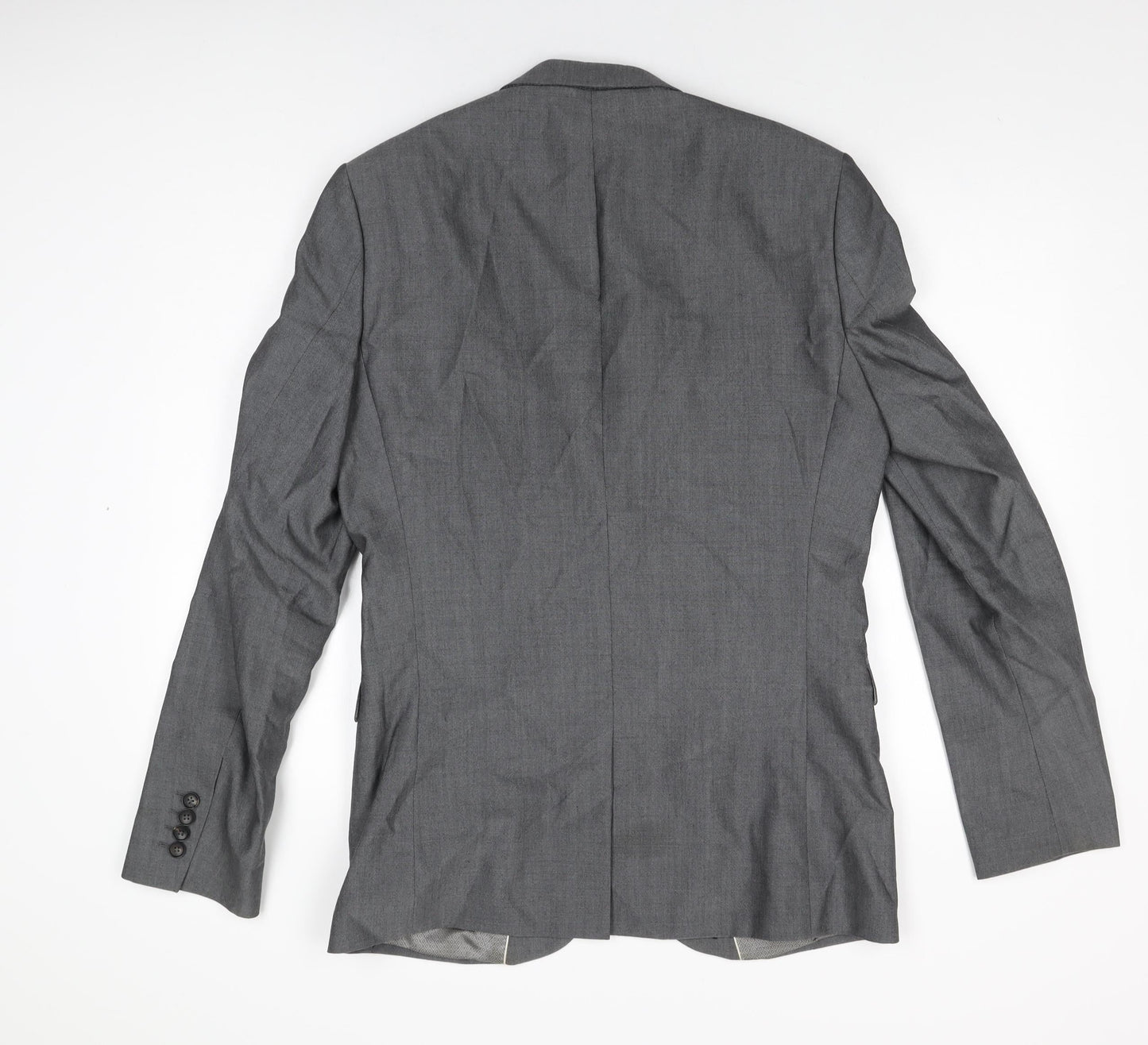 NEXT Mens Grey Wool Jacket Suit Jacket Size 40 Regular
