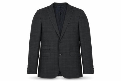 Next Mens Grey Geometric Polyester Jacket Suit Jacket Size 40 Regular