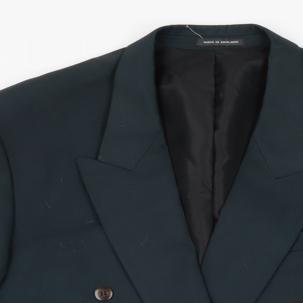 Lincroft Mens Green Polyester Jacket Suit Jacket Size 40 Regular