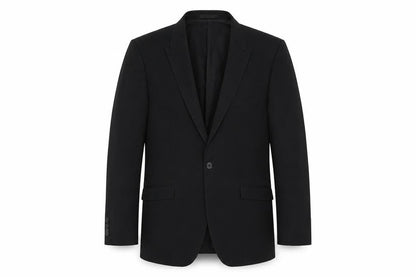 ONESIX5IVE Mens Black Polyester Jacket Suit Jacket Size 40 Regular