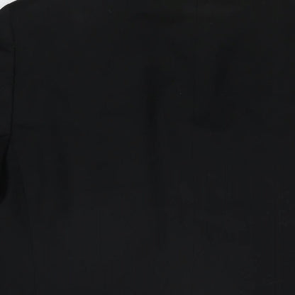 ONESIX5IVE Mens Black Polyester Jacket Suit Jacket Size 40 Regular