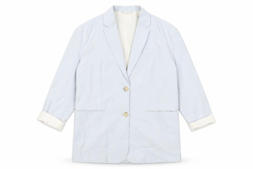H&M Womens Blue Jacket Blazer Size XS Button