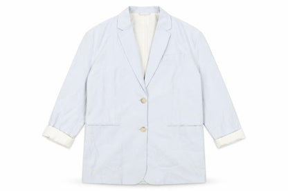 H&M Womens Blue Jacket Blazer Size XS Button