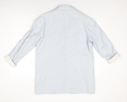 H&M Womens Blue Jacket Blazer Size XS Button