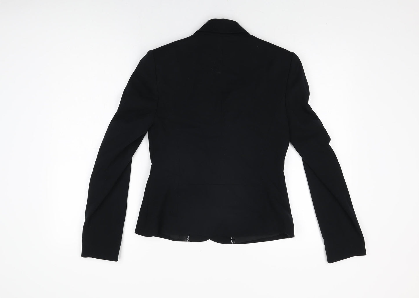 Marks and Spencer Womens Black Polyester Jacket Blazer Size 8