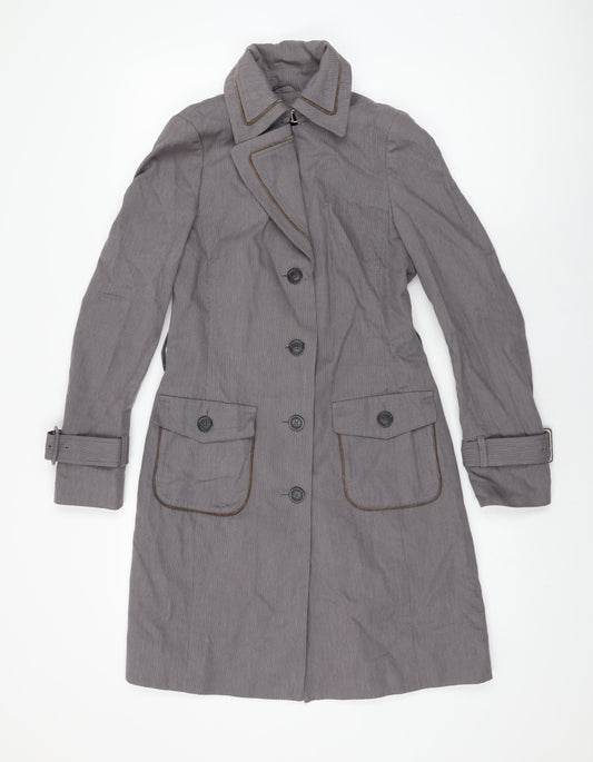 Espirit Womens Purple Overcoat Coat Size 10 Button