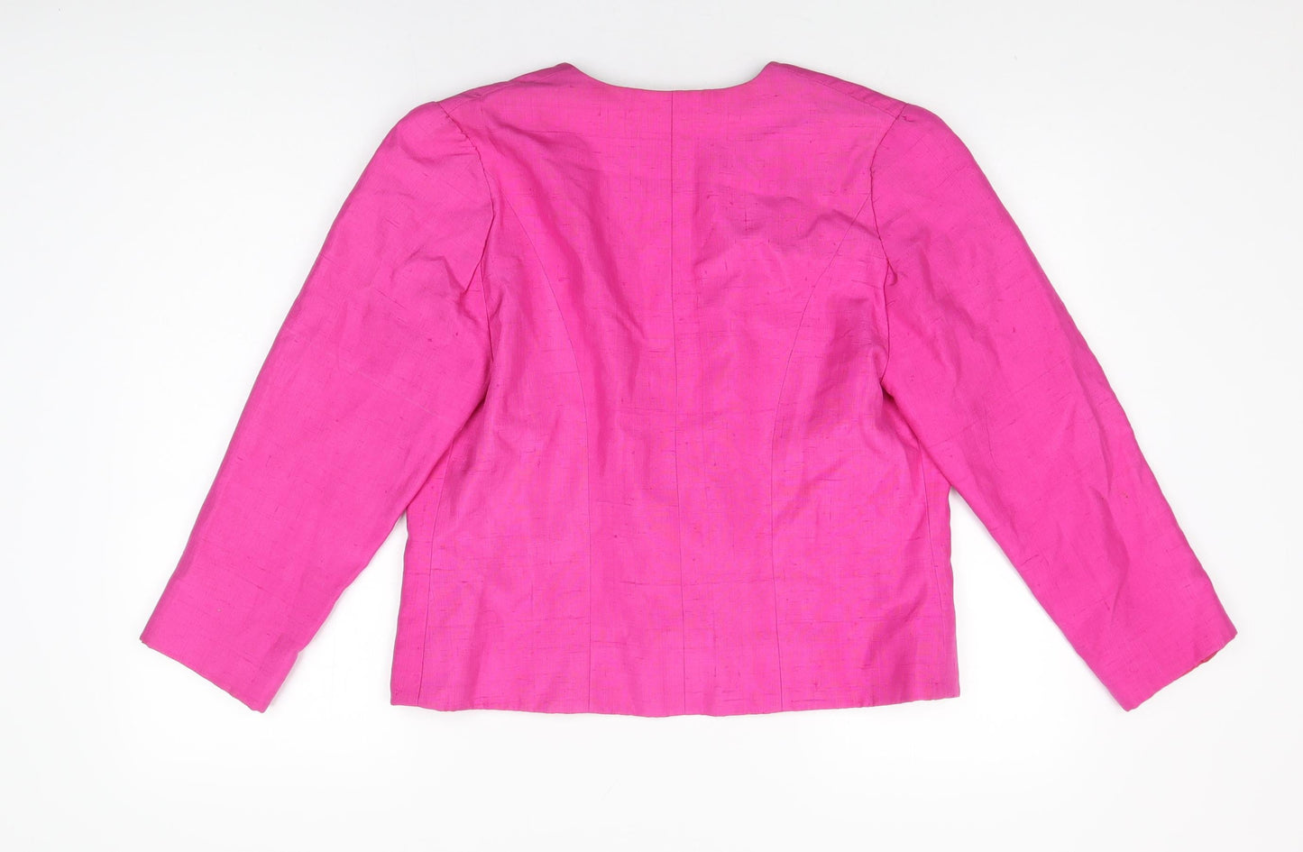 Donald Campbell Womens Pink Jacket Size 14 Button